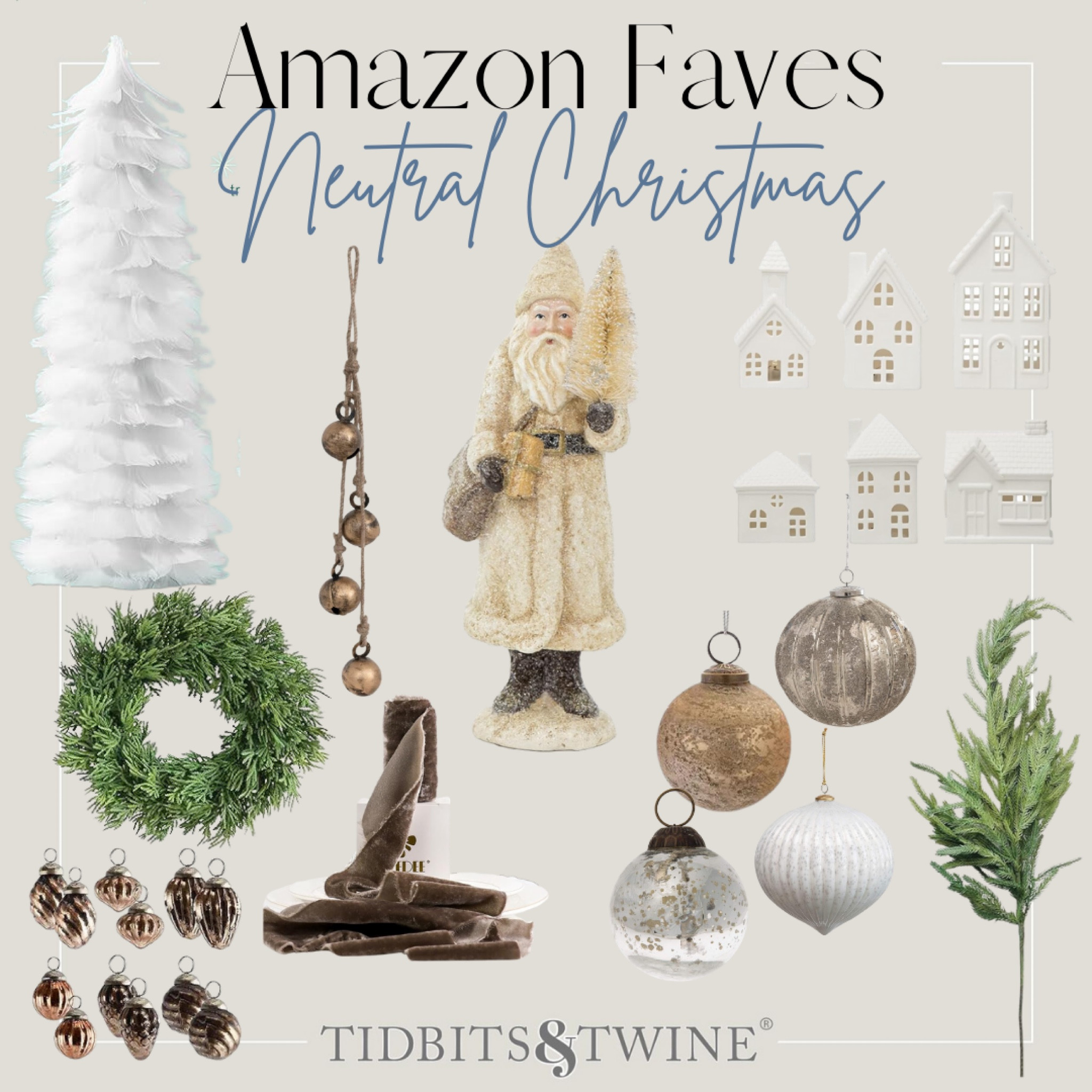 Amazon picks for neutral Christmas decor #founditonamazon #amazonhome

#LTKSeasonal #LTKhome #LTKHoliday