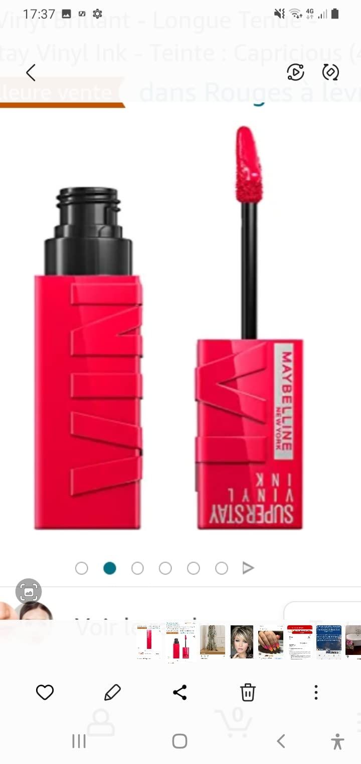 Maybelline New-York - Rouge à Lèvres Liquide - Effet Vinyl Brillant - Longue Tenue - SuperStay ... | Amazon (FR)