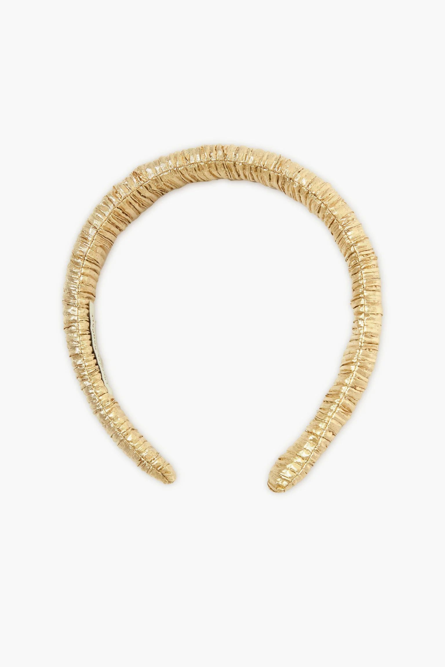 Gold Marina Puffy Headband | Tuckernuck (US)