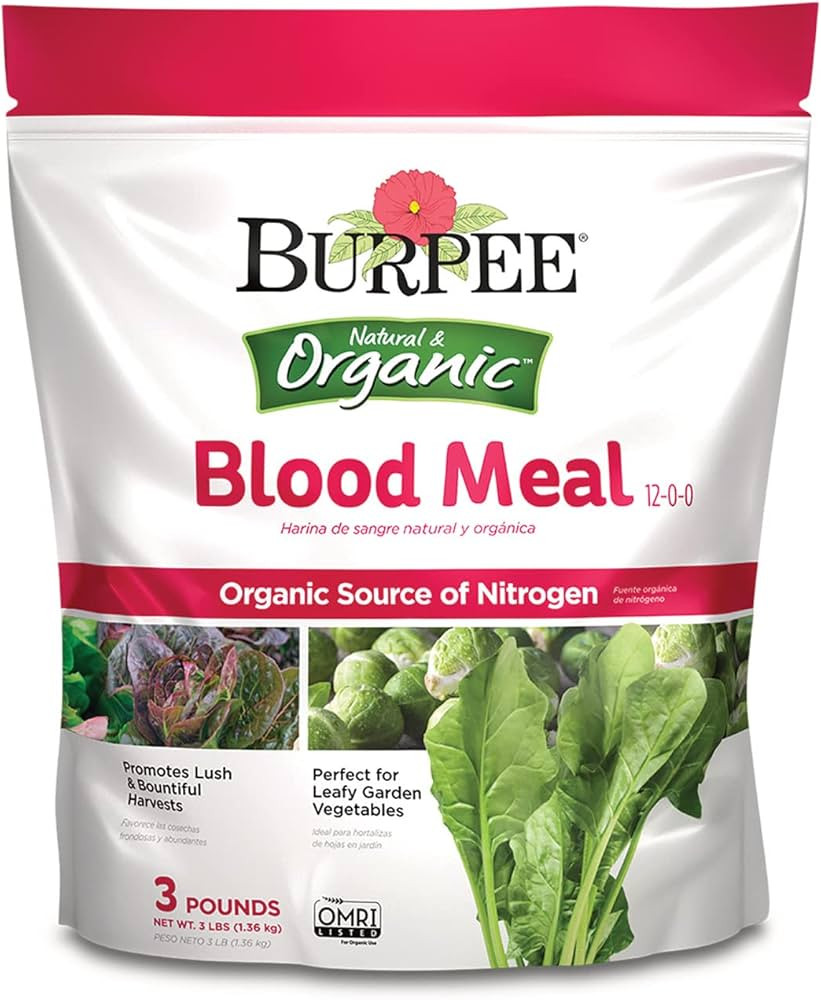 Burpee Organic Blood Meal Fertilizer | Add to Potting Soil | Excellent Natural Source of Nitrogen... | Amazon (US)