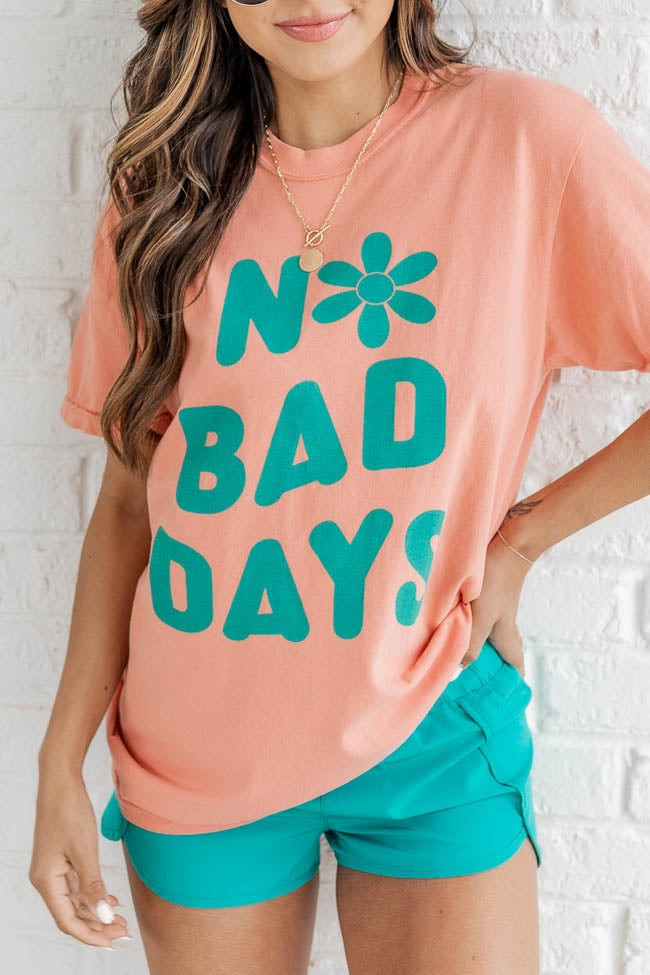 No Bad Days Graphic Terracotta Tee | Pink Lily