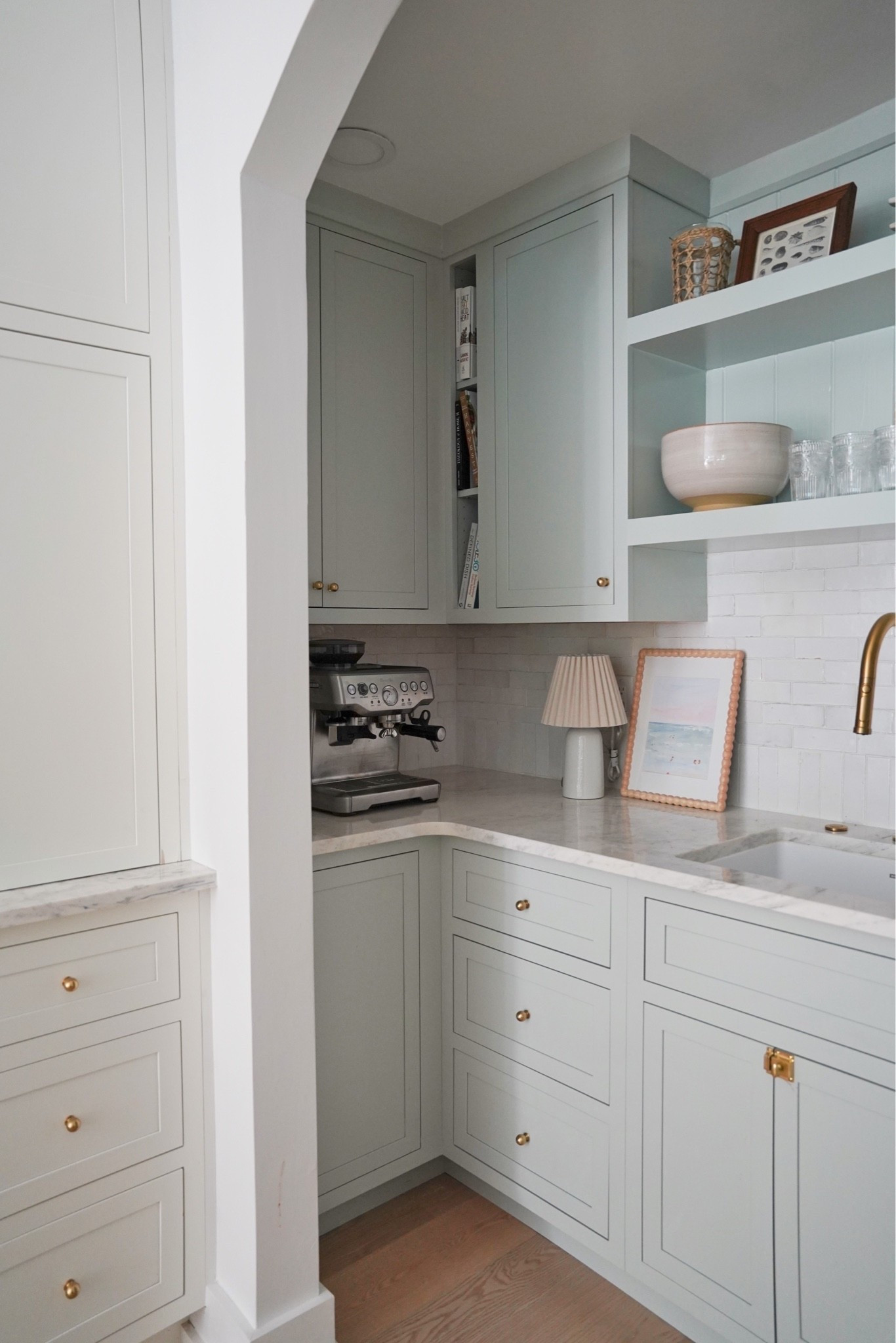 The pantry of my dreams! All hardware is “aged brass.” Knob is the larger size.

#LTKHome