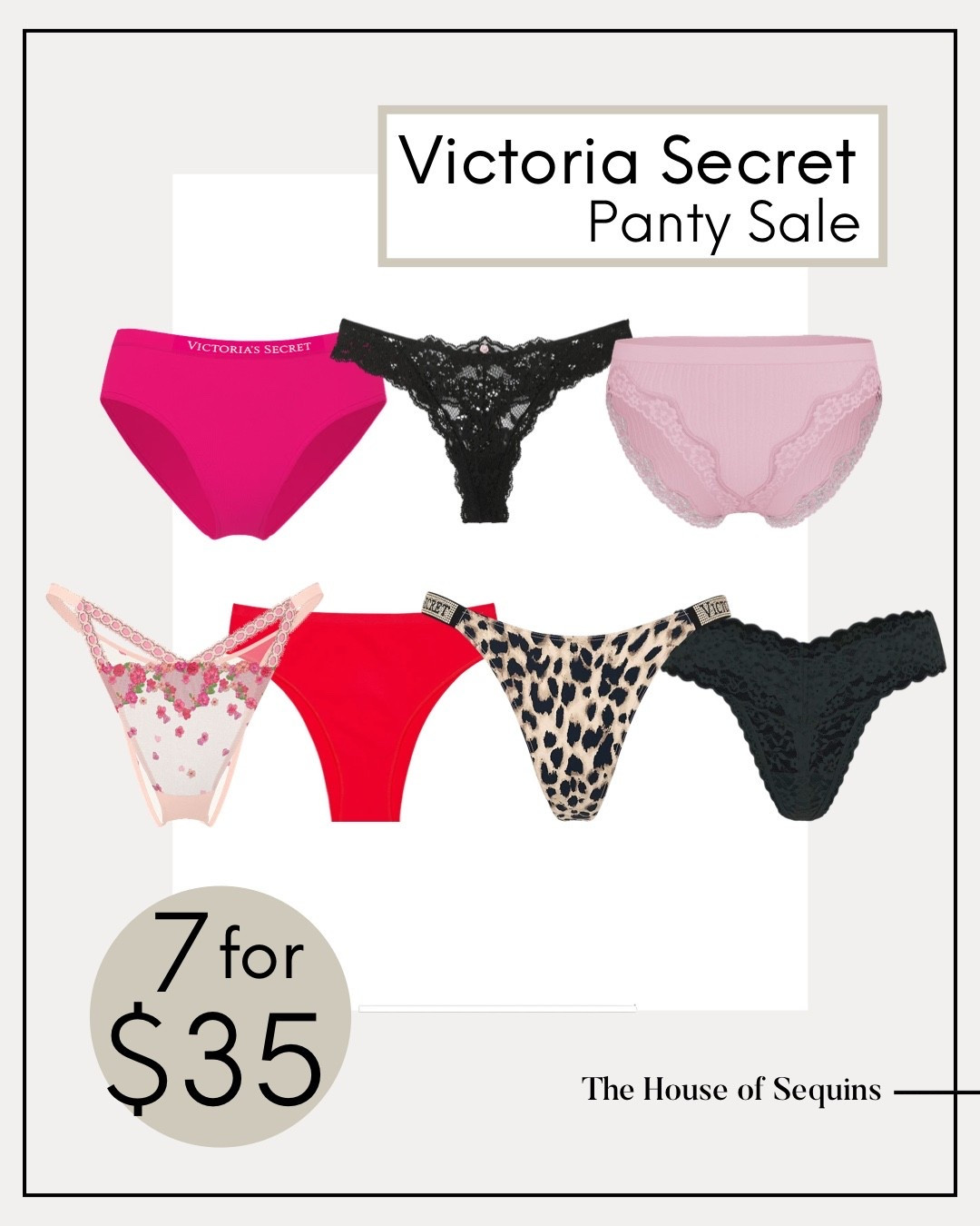 Shop the Victoria Secret Panty Party! 7/$35