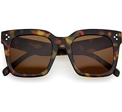zeroUV Polarized Women Sunglasses, Square UV400 Protection Sun Glasses, Boho Large Vintage Lens, ... | Amazon (US)
