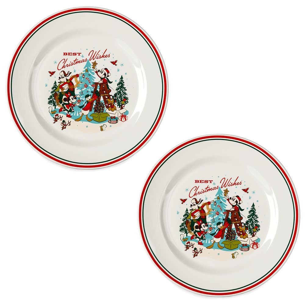 Mickey Mouse and Friends Christmas Plate Set | Disney Store