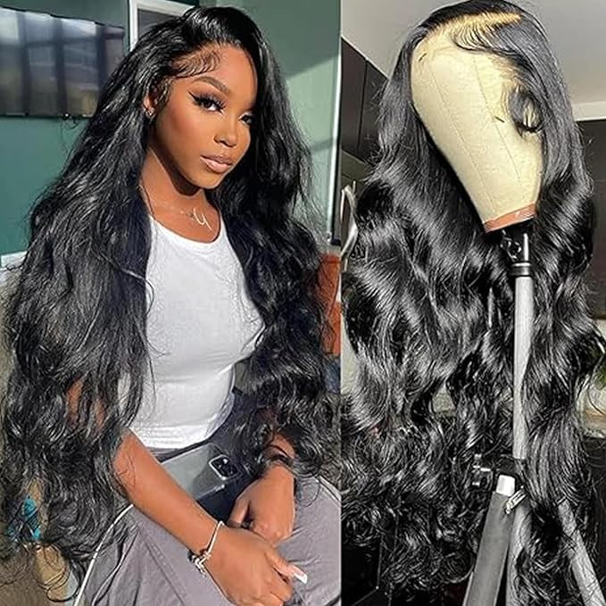 Body Wave Lace Front Wigs Human Hair 13x4 HD 180% Density Lace Frontal Glueless Wigs for Women Hu... | Amazon (US)