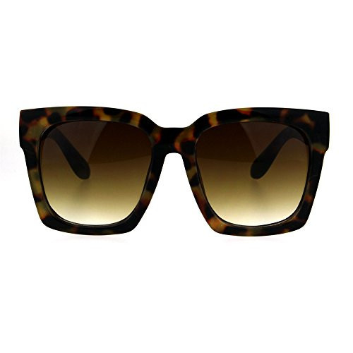SUPER Oversized Square Sunglasses Womens Modern Hipster, Tortoise, Size No Size | Amazon (US)