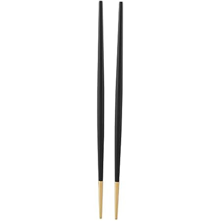 304 Stainless Steel Chopstick Set Japanese Sushi Gold Chopsticks Tableware Set(Black) | Amazon (US)