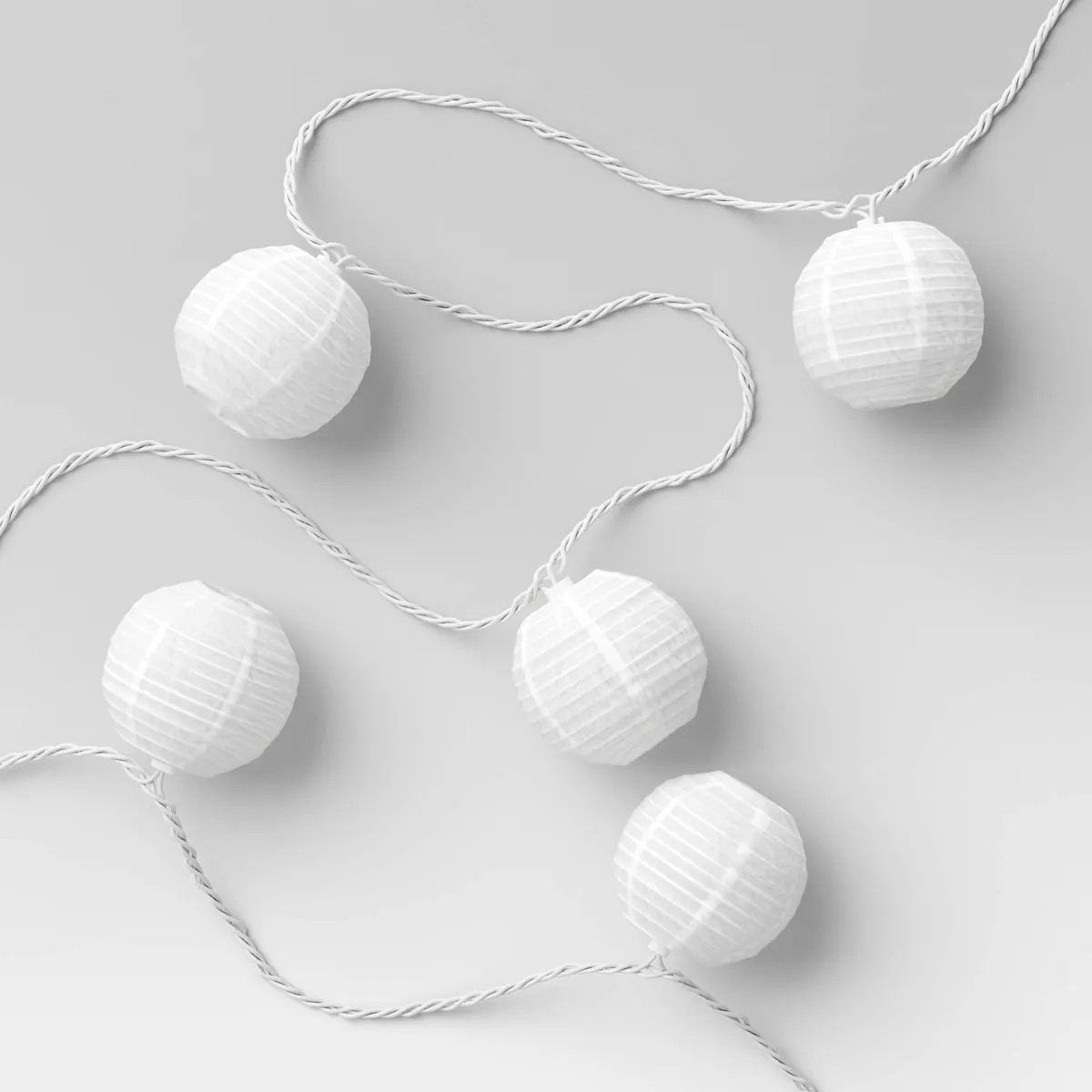 10ct LED Mini Indoor Outdoor Lantern String Lights Clear Bulbs with White Wire - Threshold™ | Target