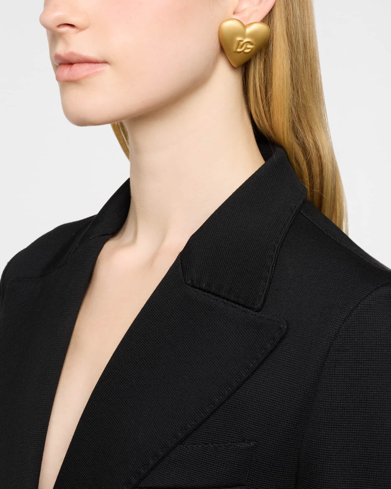 Dolce&Gabbana Heart DG Earrings | Neiman Marcus