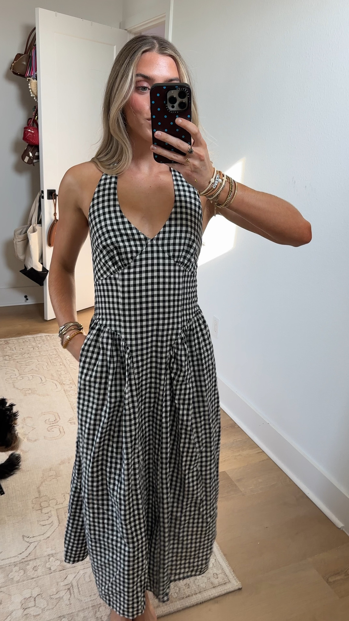 Amazon size small Wenrine Womens Halter V Neck Corset Maxi Dresses Summer Plaid Smocked Tie Back Backless Wedding Guest Drop Waist Dress

#LTKootd #LTKSaleAlert #LTKSeasonal