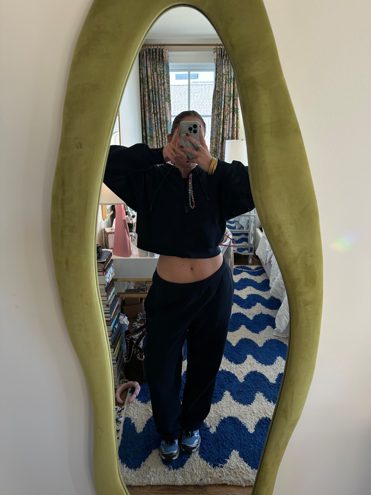 Love a set. Size large in sweats and medium in top and jacket 

#LTKActive #LTKFindsUnder100 #LTKootd