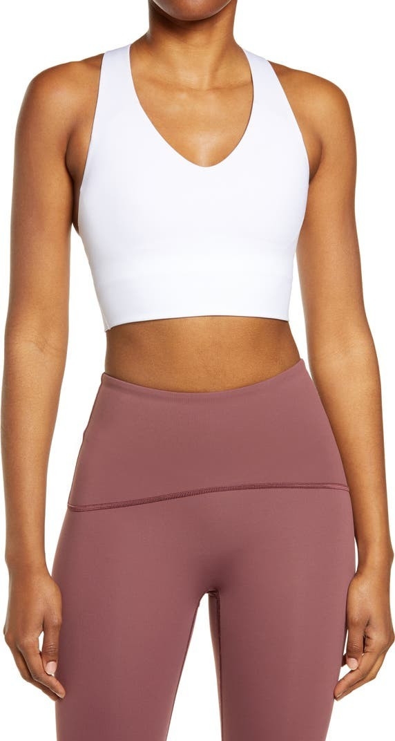 Longline Medium Impact Sports Bra | Nordstrom