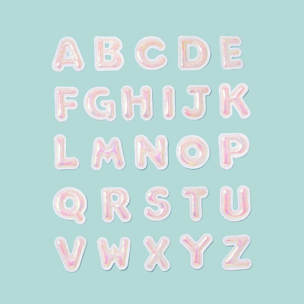 Puffy Iridescent Letter Patches | Stoney Clover Lane