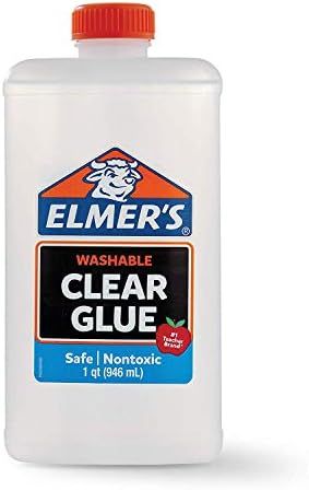 Elmers 2024691 Liquid School Glue, Clear, Washable, 32 Ounces - Great for Making Slime | Amazon (US)