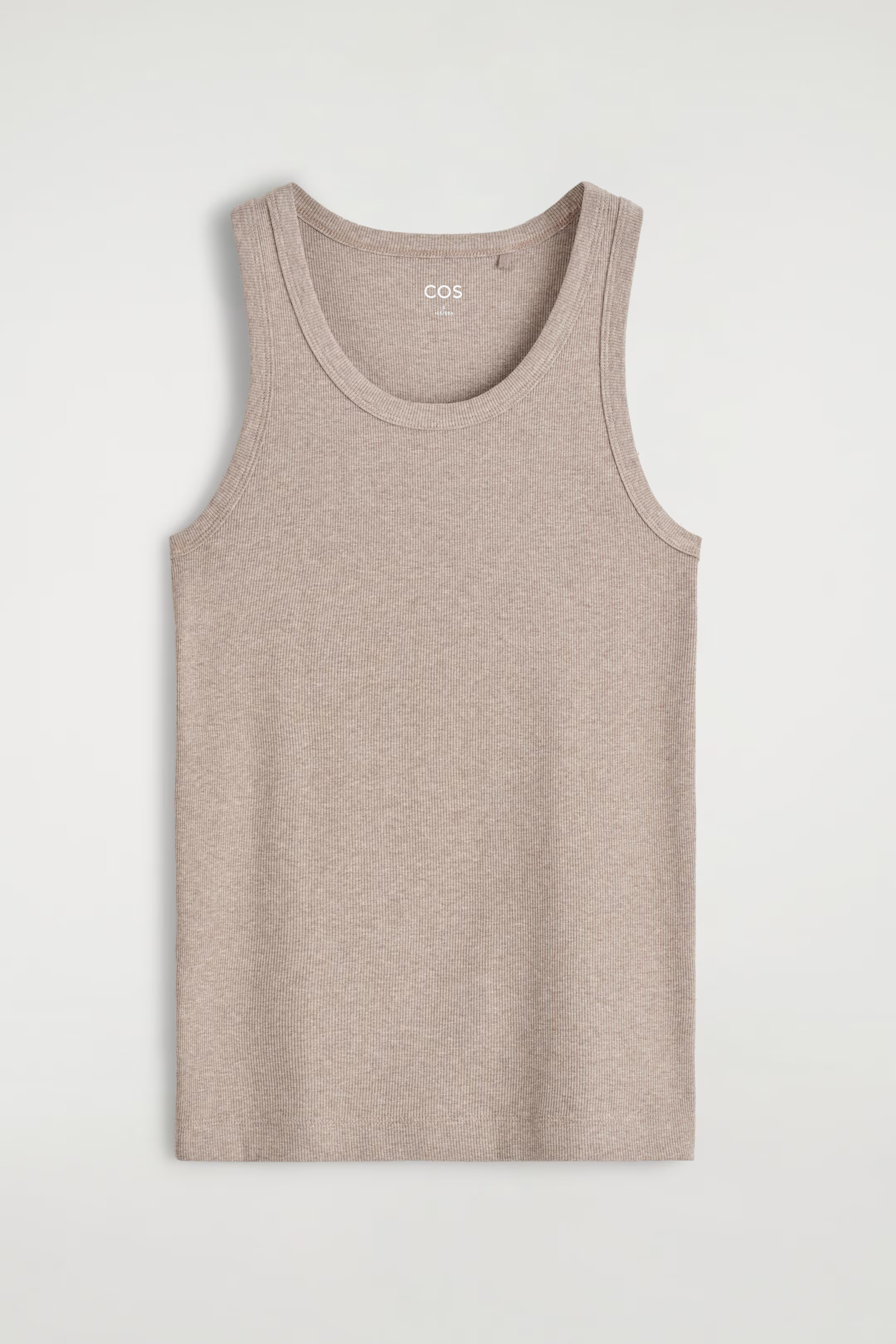 RIBBED TANK TOP - MOLE MÉLANGE | COS | COS UK