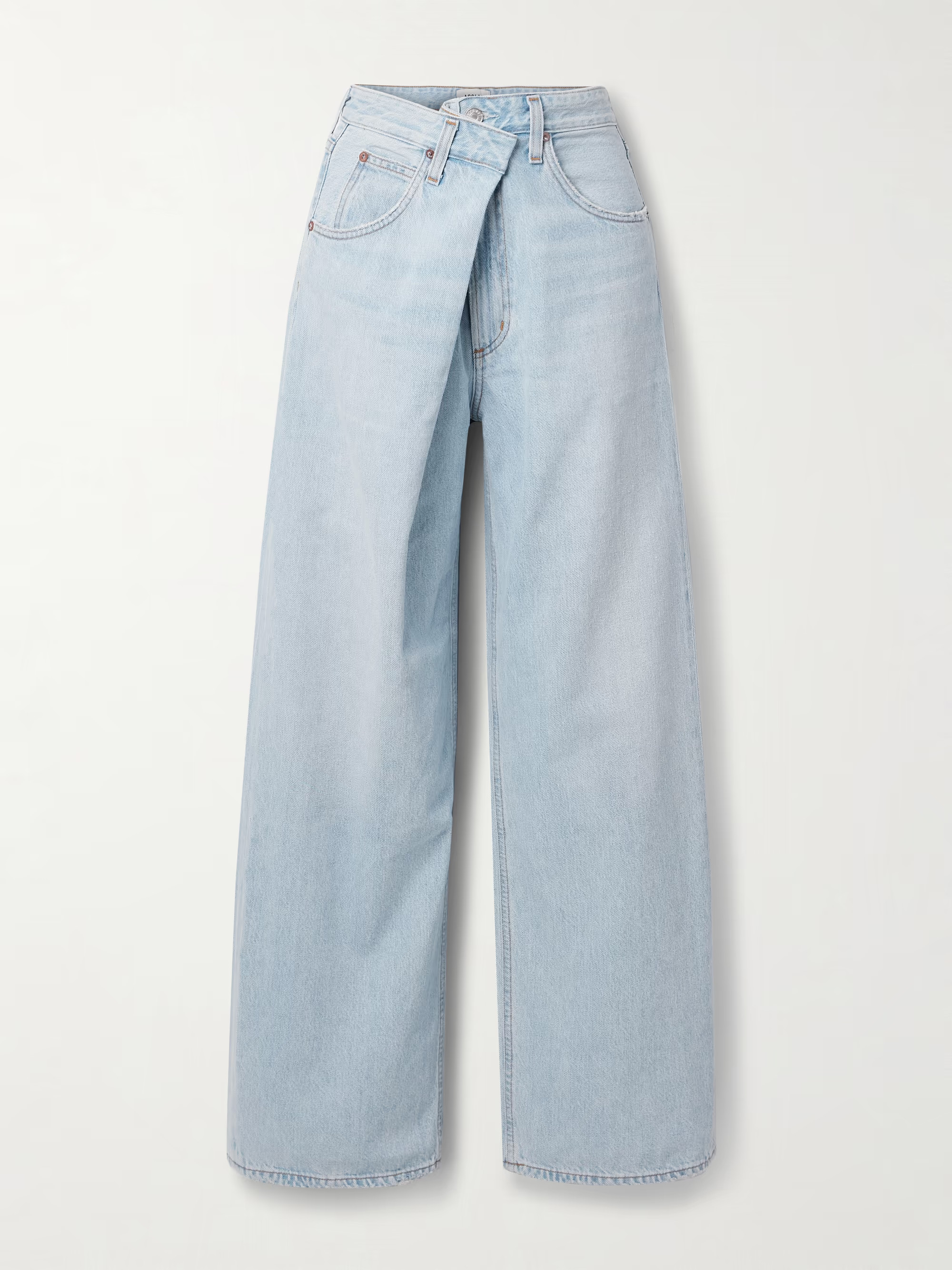 Vana draped low-rise wide-leg jeans | NET-A-PORTER (US)