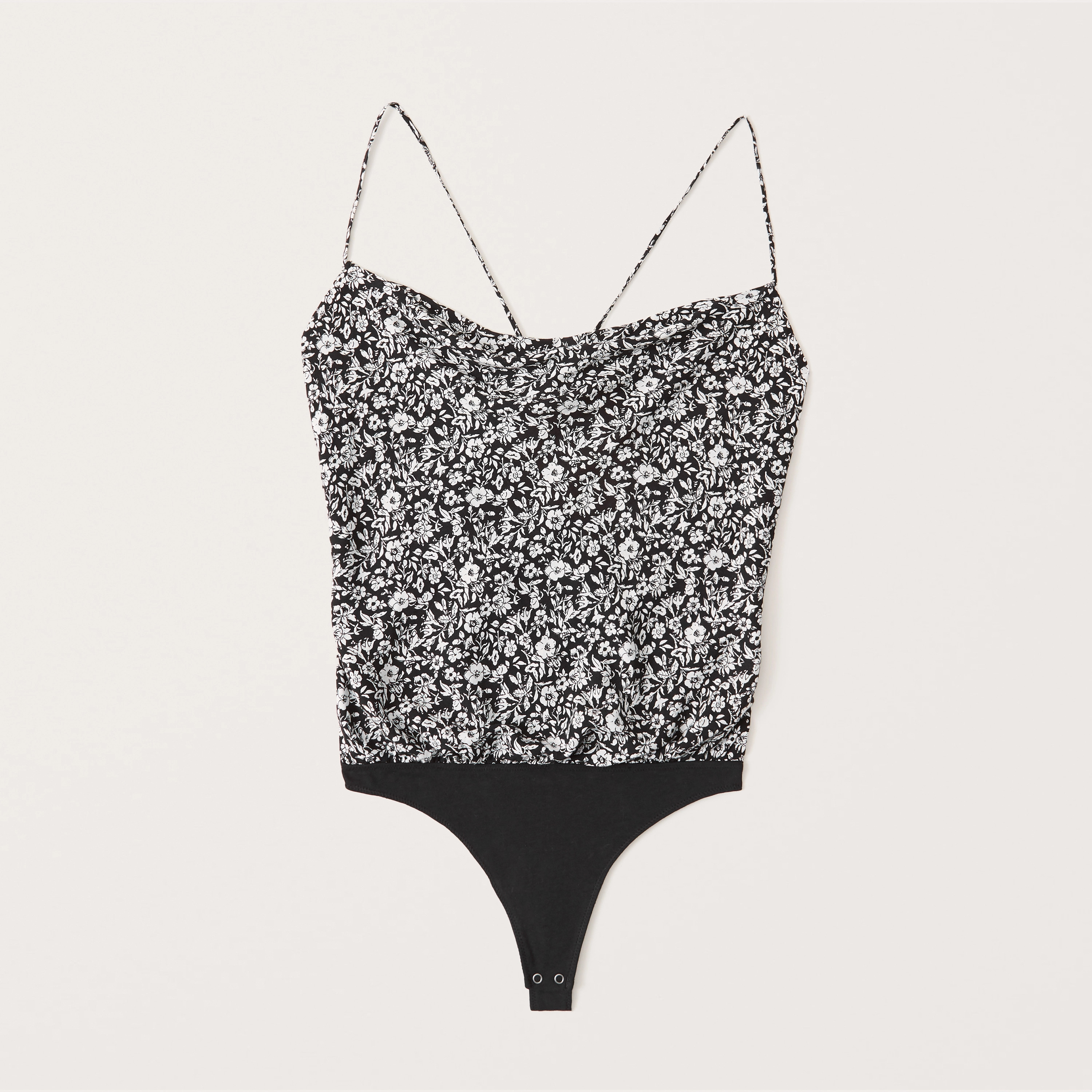 Cowlneck Tie-Back Bodysuit | Abercrombie & Fitch (US)