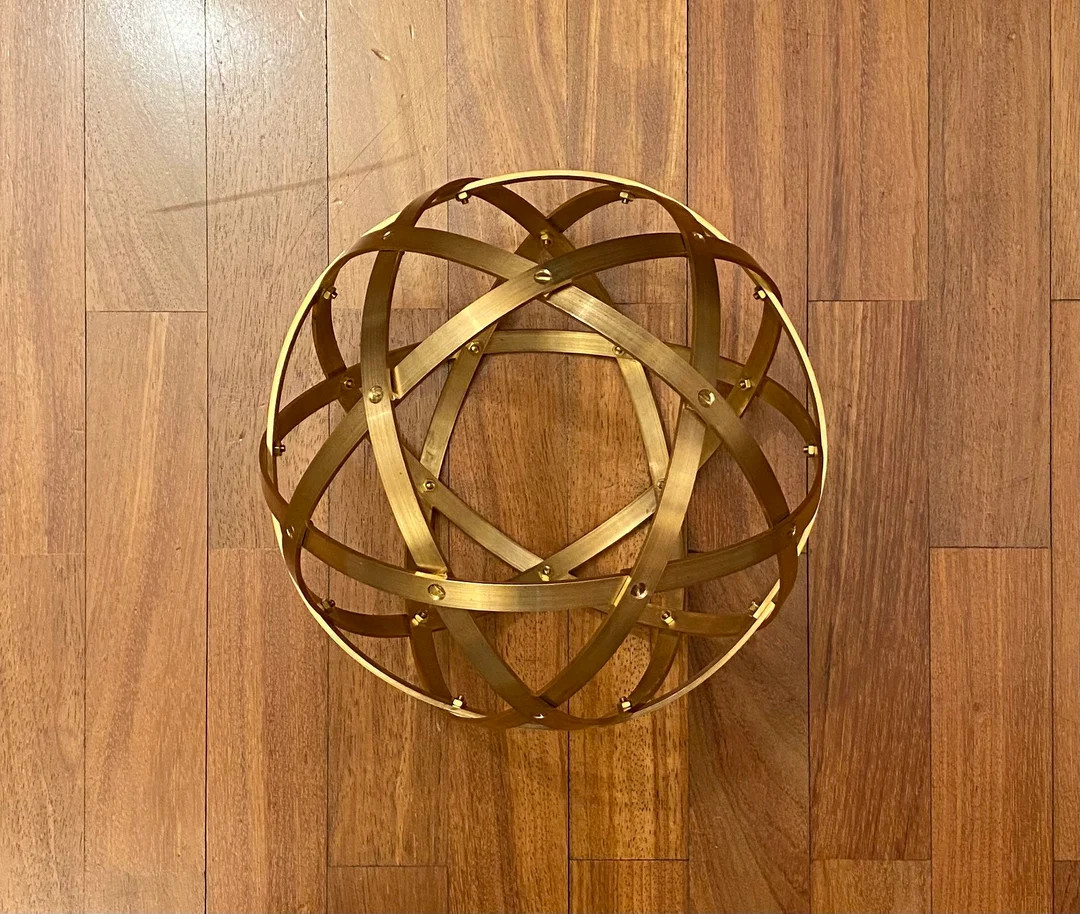 Genesa Pentasphere MASSIVE BRASS 21 Cm in Diameter Bands 10 - Etsy | Etsy (US)