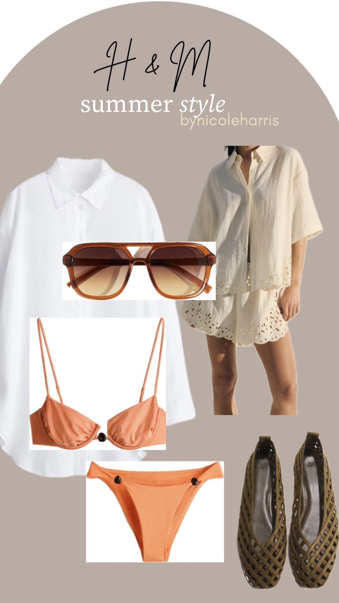 Summer neutrals, effortless layers, and pieces I’ll wear on repeat ☀️🤍 From the oversized button down to the woven flats and warm-toned swimwear… these H&M finds feel elevated 

H&M summer style, H&M neutral outfits, H&M vacation outfits, chic summer capsule wardrobe, affordable summer fashion, woven ballet flats, oversized white button down outfit, neutral swimwear, effortless summer style, elevated basics, resort wear outfit ideas, minimal chic fashion, European summer aesthetic, casual luxury outfits, H&M fashion finds, summer mood board, coastal style outfits, lightweight summer layers, textured neutrals, classy summer looks

#LTKootd #LTKSaleAlert