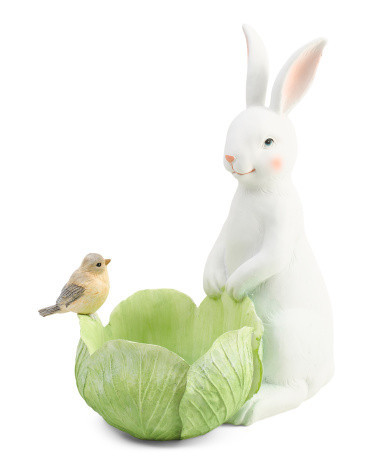 Bunny Holding Cabbage Bowl | Marshalls