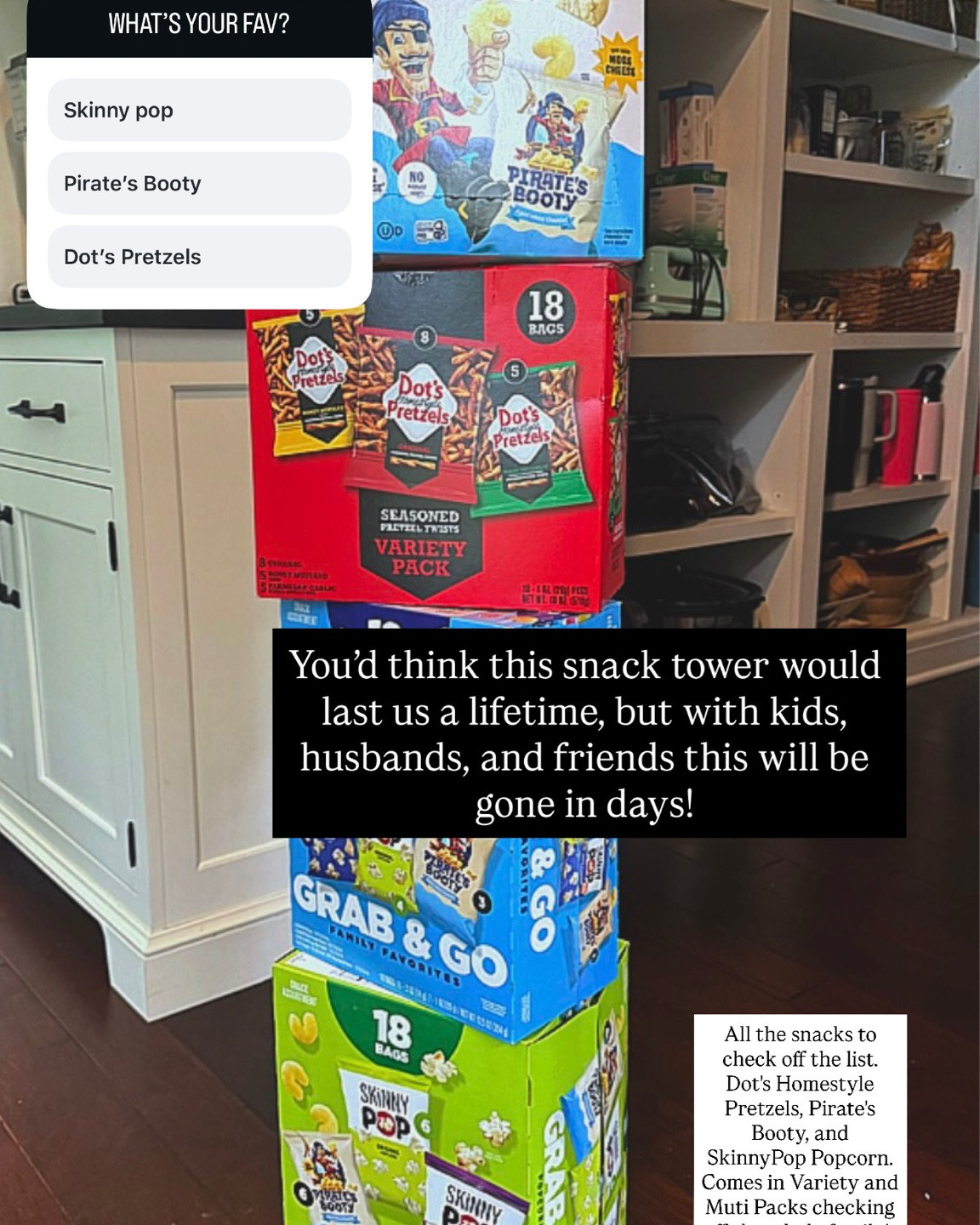 #ad Is this the case in your house? If so, these snack packs from @target @theskinnypop @dotshomestylepretzels and @piratesbooty are the way to go! They come in variety and multi packs checking off the whole family’s favorite snacks. They are great for on the go, lunchboxes, office and after school snacks!

#ad #targetpartner #dotspretzels #skinnypop #piratesbooty @target @dotshomestylepretzels @theskinnypop @piratesbooty