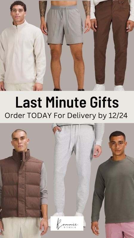 Last minute gifts for him! The last day to order for arrival by Christmas is TODAY! Snag these great men’s gifts while there’s still time before the holiday. 🎄
Men’s Gift Guide | Last Minute Gifts For Him | Gift Ideas For Him | Men’s Joggers | Men’s Pants | Men’s Vest | LuluLemon | Arrival By Christmas 

#LTKmens #LTKHoliday #LTKGiftGuide
