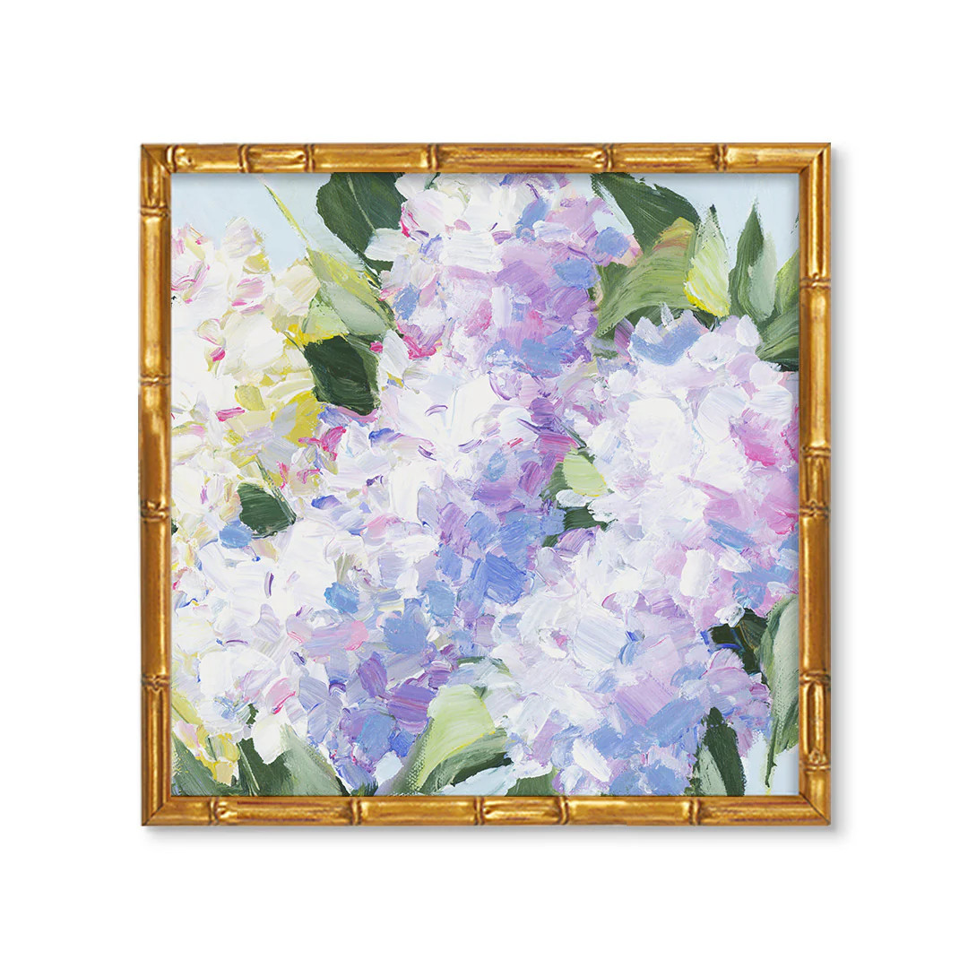 Elizabeth Square by Katy Neely | Hydrangea Floral Art Print | Urban Garden Prints