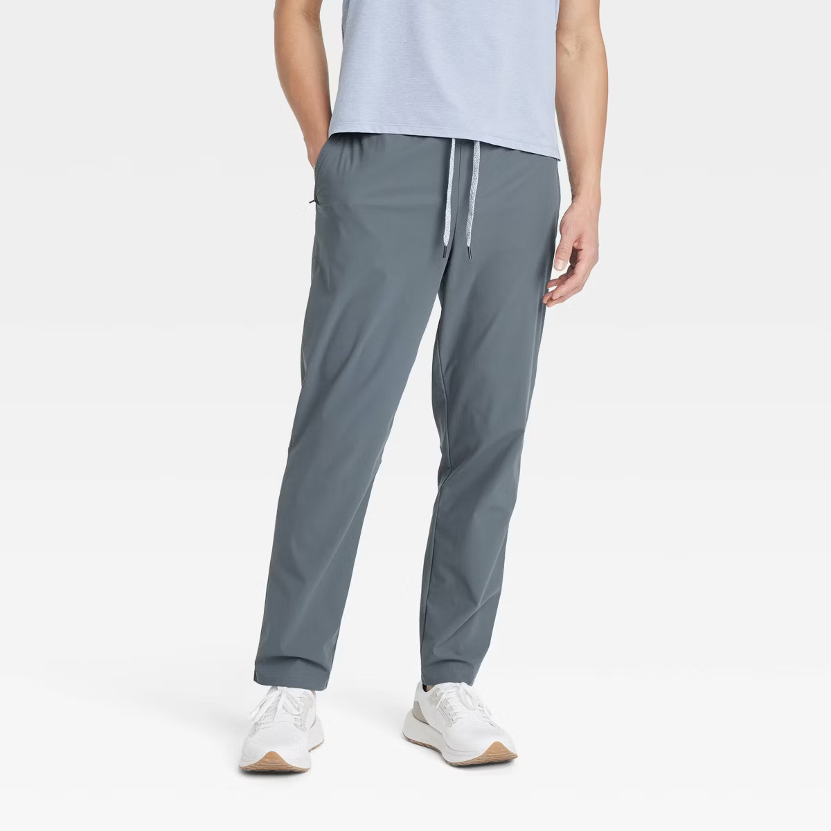 Men's 360 Lifestyle Drawstring Pants - All In Motion Gray L | Target