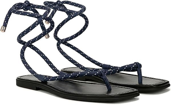 Rope Flat Sandals for Women Strappy Open Toe Thong Sandals Summer Slingback Slip On Slide Sandals... | Amazon (US)