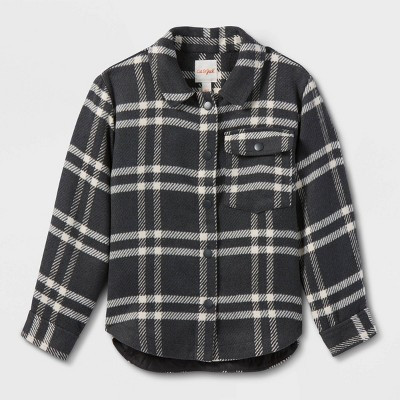 Girls' Plaid Shirt Shacket - Cat & Jack™ | Target
