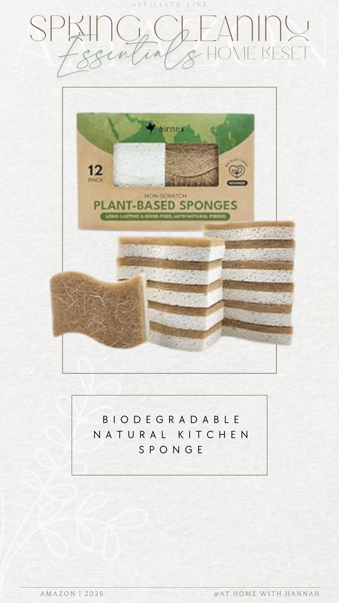 These biodegradable kitchen sponges are one of those simple swaps I’m genuinely glad I made at home 🤍 They’re non-scratch, plant-based, and such a good everyday kitchen cleaning staple.





•
biodegradable kitchen sponge • plant based sponge • non scratch sponge • natural kitchen sponge • eco friendly cleaning swaps • kitchen cleaning essentials • amazon home cleaning finds • spring cleaning kitchen

#biodegradablekitchensponge #plantbasedsponge #nonscratchsponge #naturalkitchensponge #ecocleaningswaps #ltkhome #ltkmusthaves #amazonhomefinds

#LTKdayinmylife #LTKHome #LTKmomlife