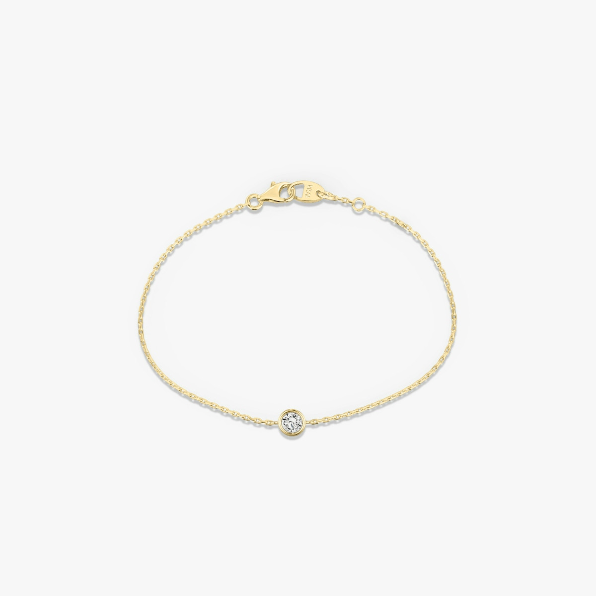 Bezel Solitaire Bracelet | Bracelets | VRAI created diamonds | Vrai and Oro