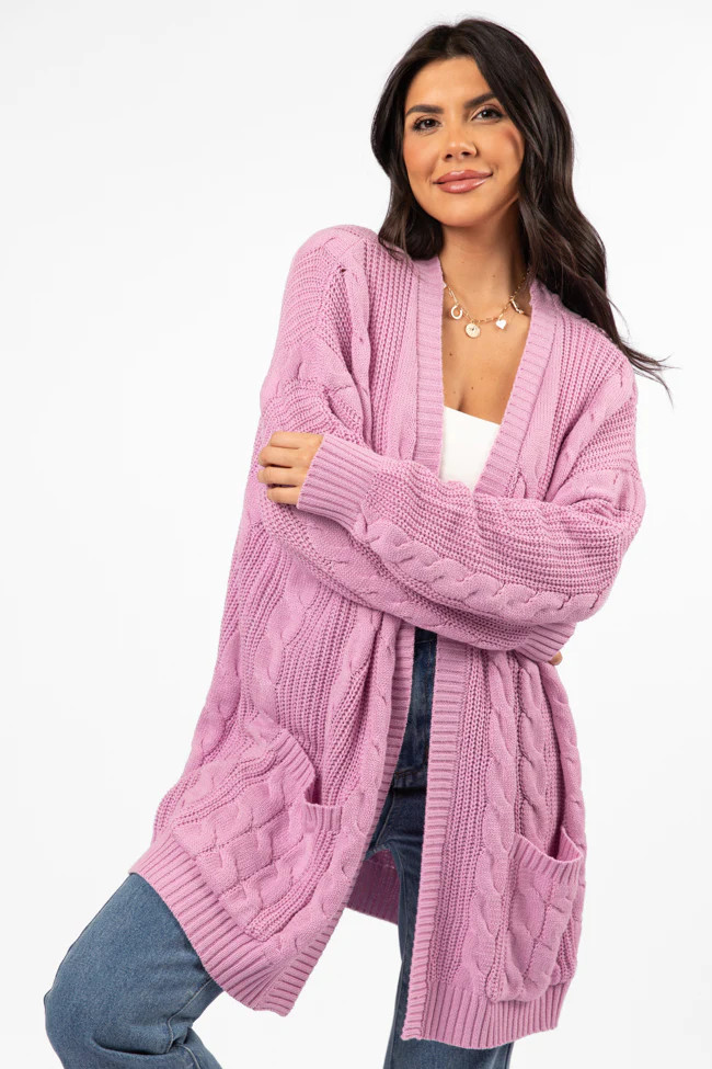 Won't Change My Heart Orchid Cardigan SALE | Pink Lily