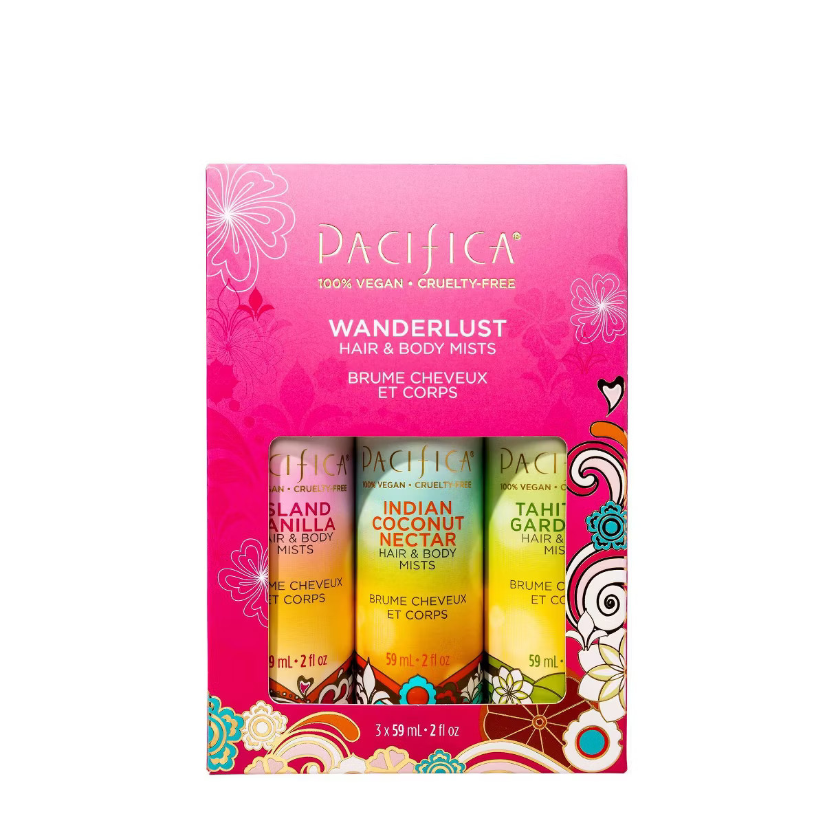Pacifica Wanderlust Hair & Body Mists - 3ct/2fl oz | Target