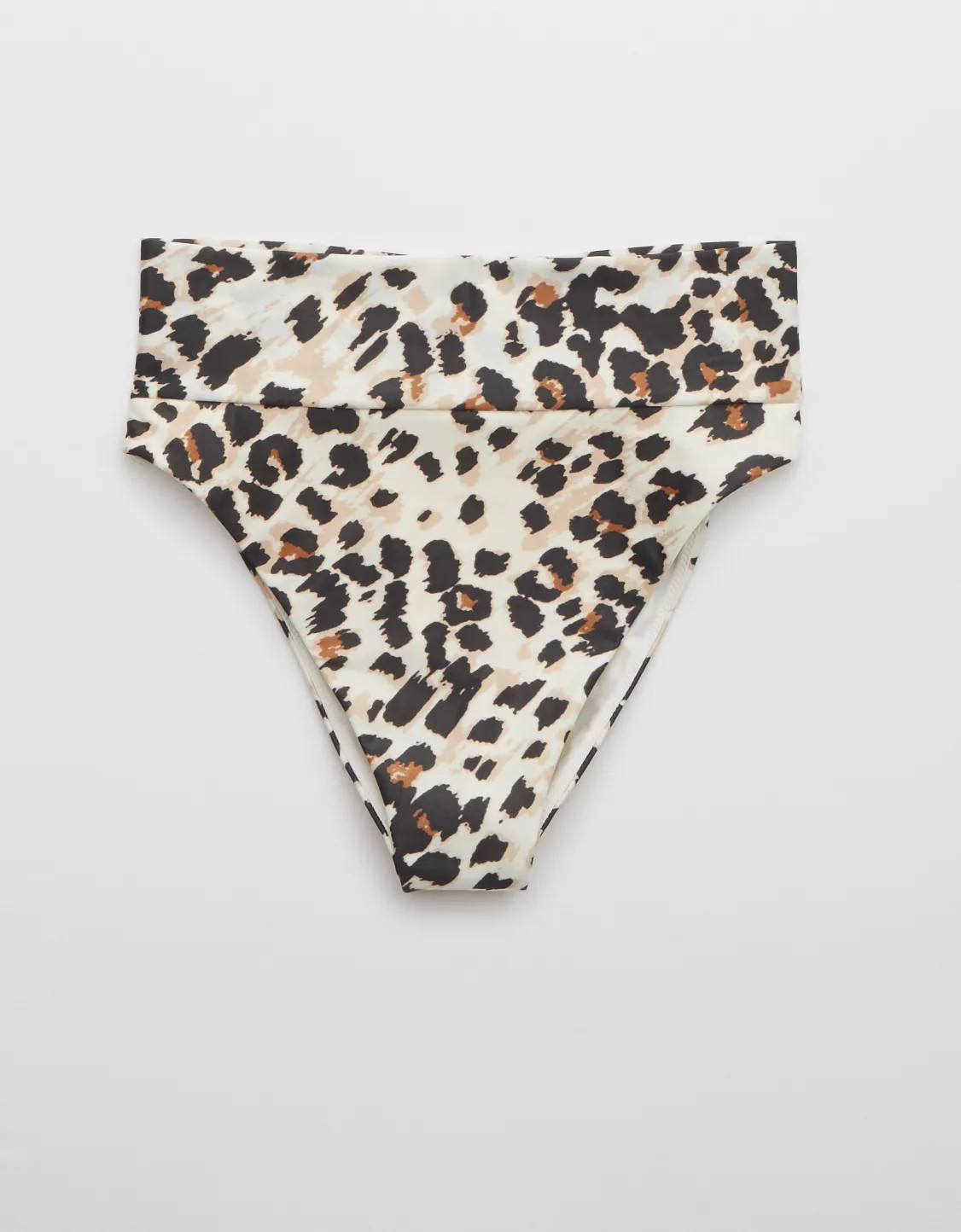 Aerie Leopard High Cut Cheeky Bikini Bottom | American Eagle Outfitters (US & CA)