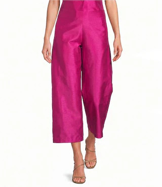 Taylor Barrel Leg Cropped Coordinating Pants | Dillard's