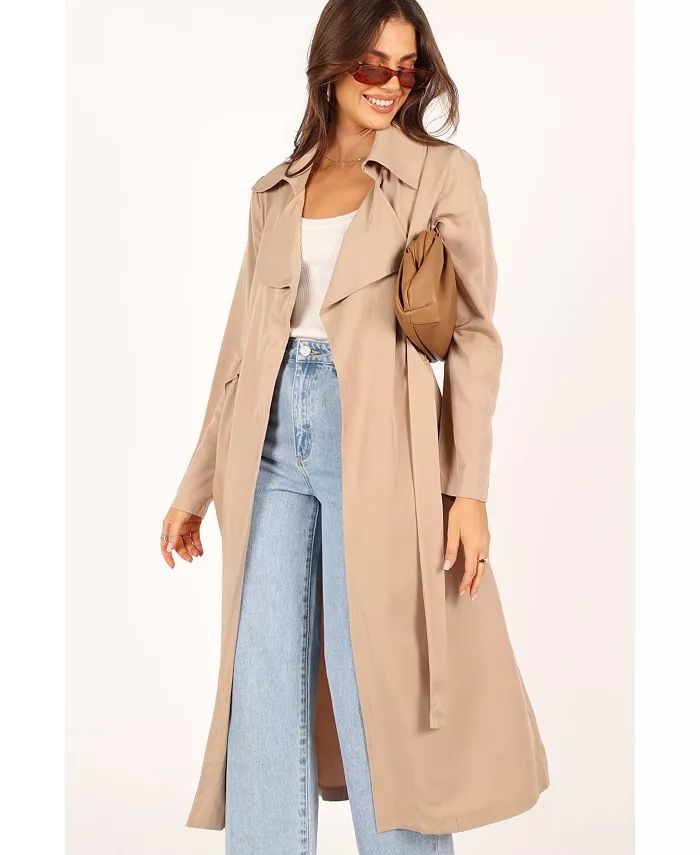 Womens Robyn Tie Front Trench Coat | Macy's