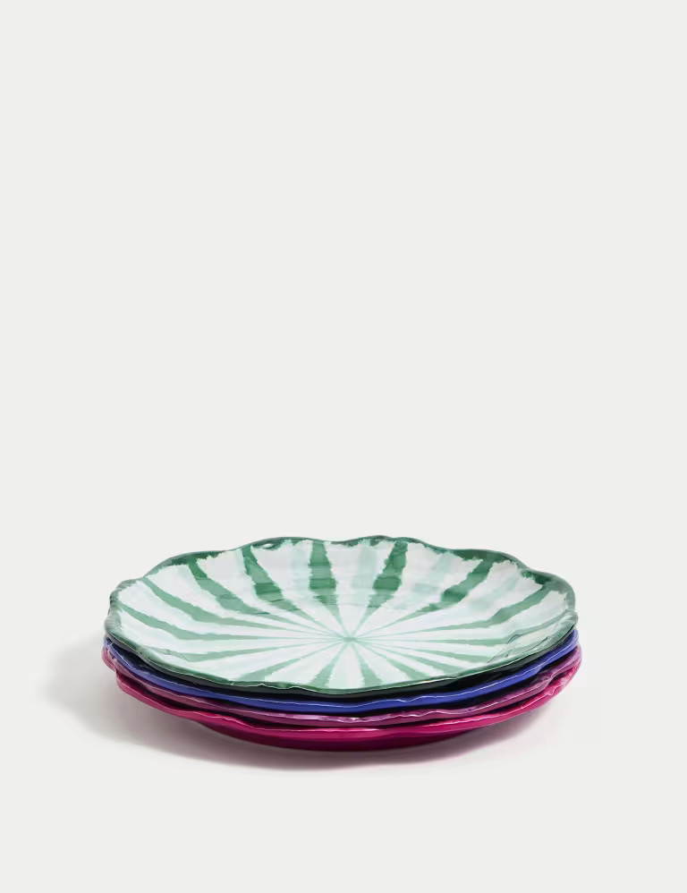 Set of 4 Ikat Brights Picnic Side Plates | Marks & Spencer (UK)