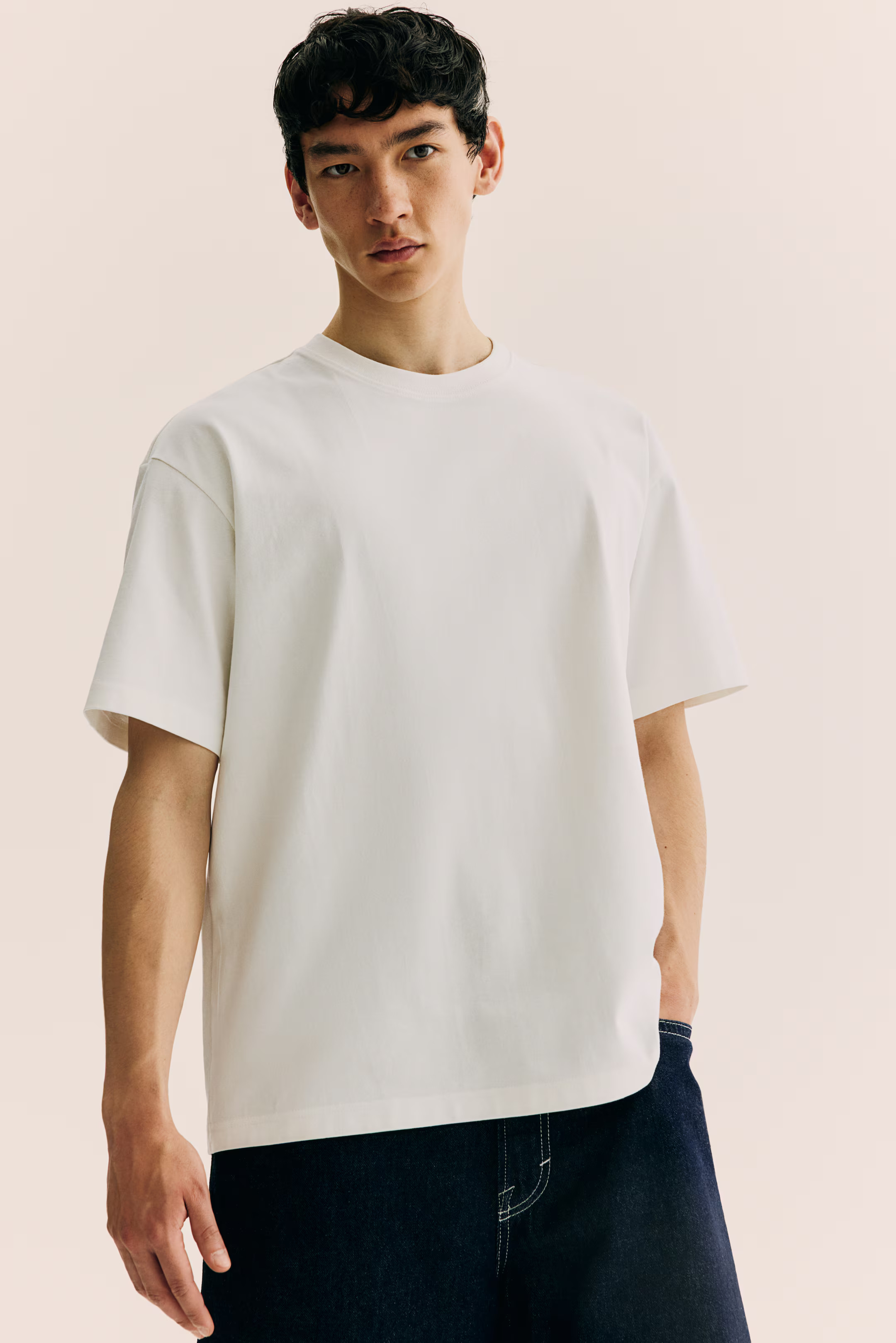 Loose Fit T-shirt - White - Men | H&M US | H&M (US + CA)