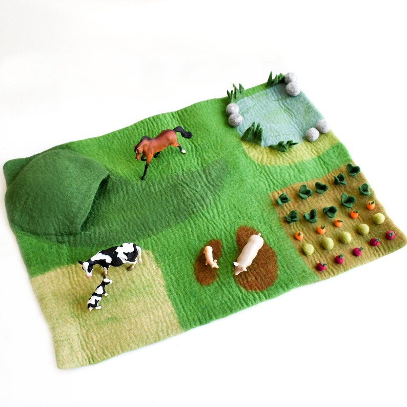 Large Farm Playmat Playscape - Etsy | Etsy (US)