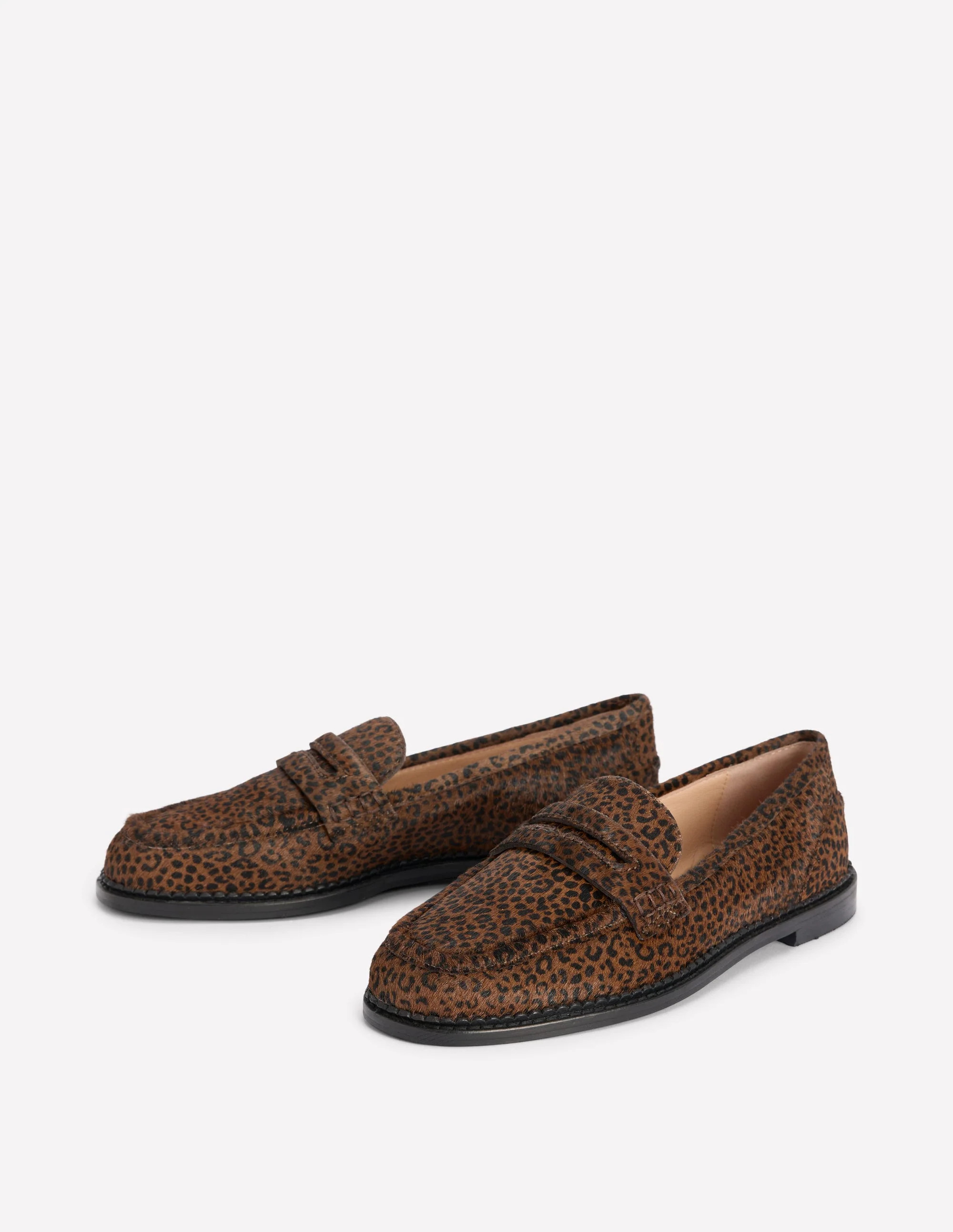 Nya Penny Loafers-Mini Leopard | Boden UK