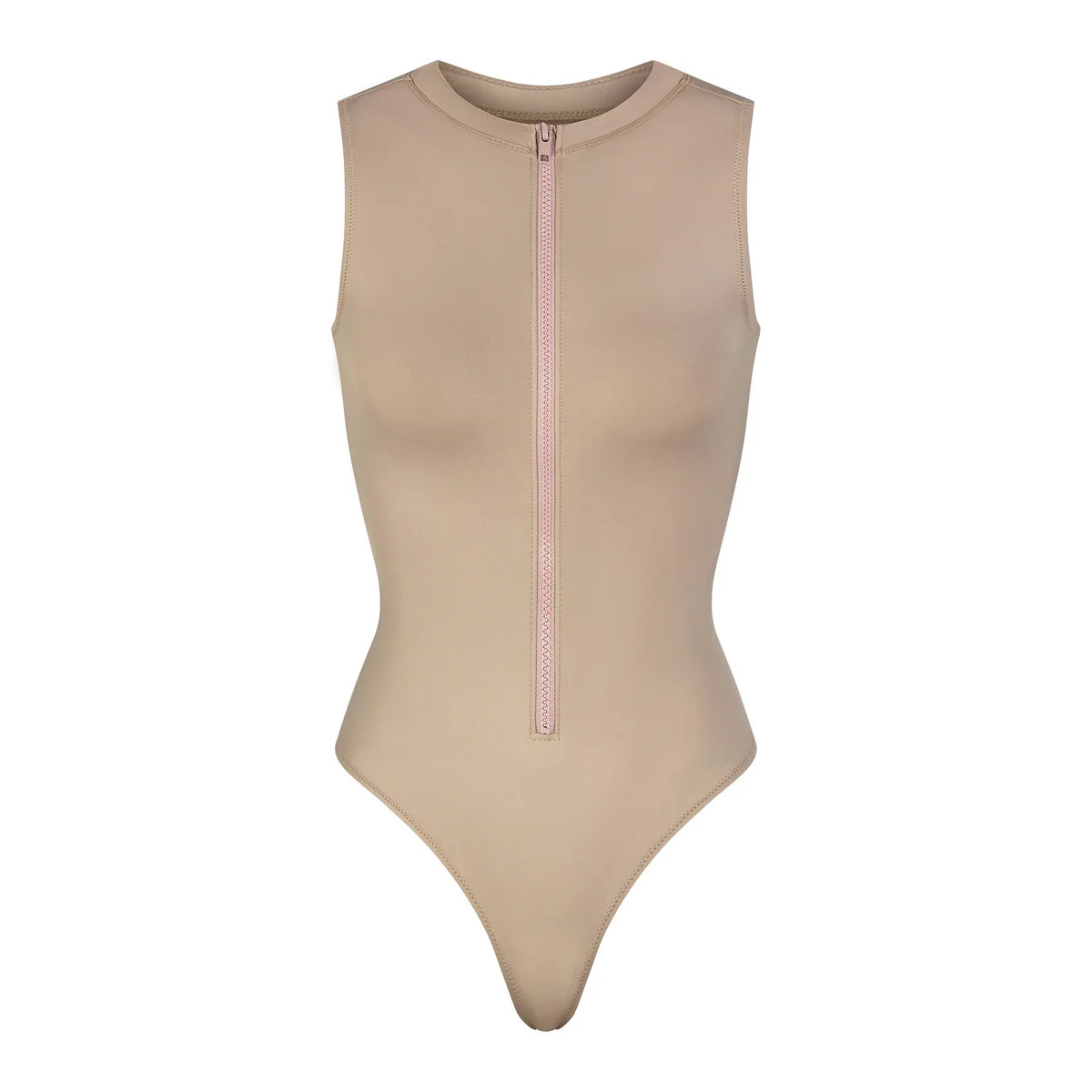 ZIP FRONT SLEEVELESS ONE PIECE | SKIMS (US)