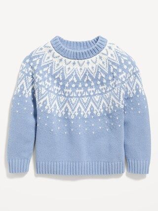 Fair Isle Raglan Sweater for Toddler Girls | Old Navy (US)