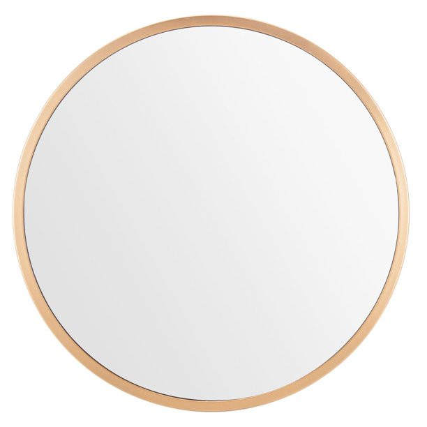 Safavieh Eason 30 in. Classic Round Mirror, Copper/Brass | Walmart (US)