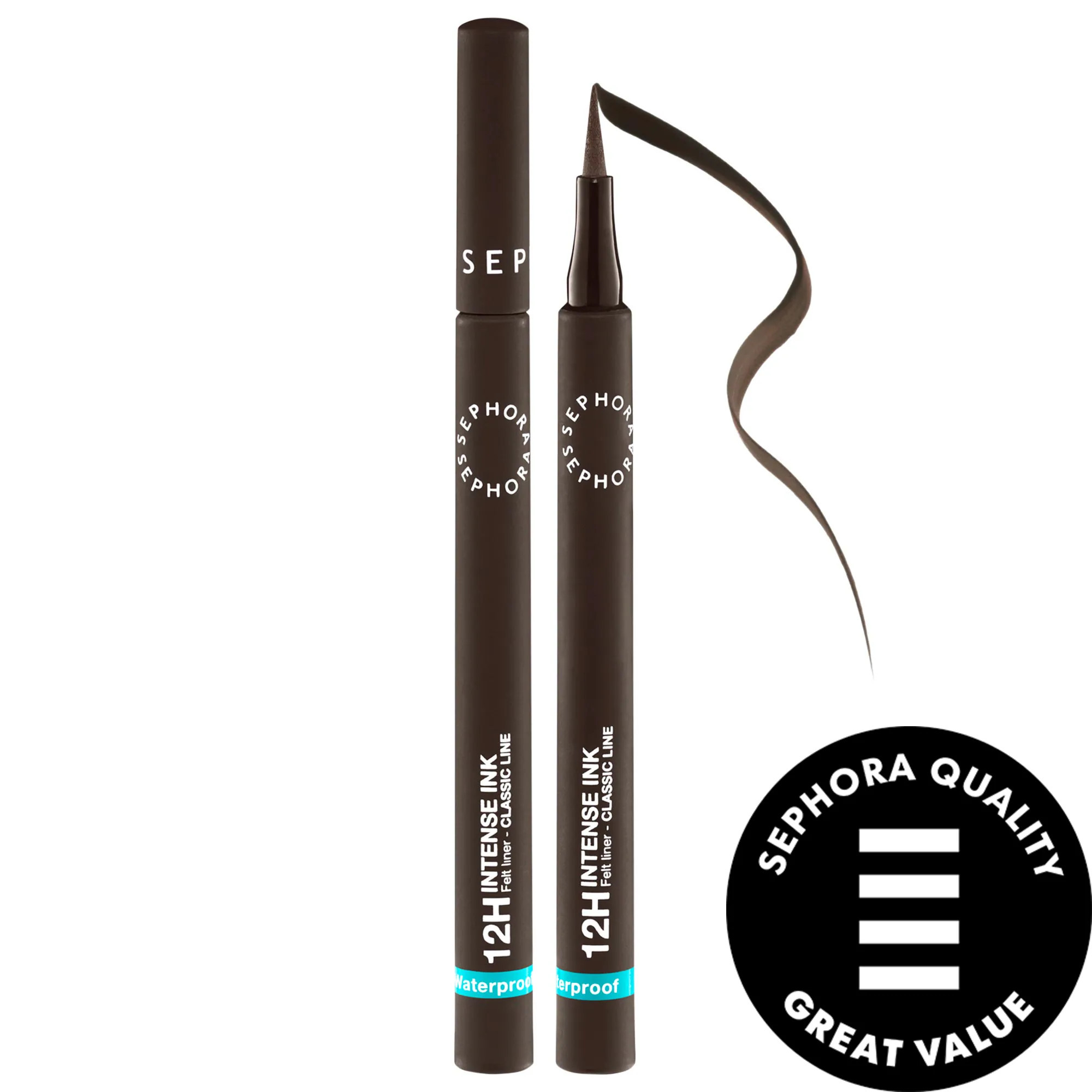 SEPHORA COLLECTION Intense Ink 12HR Classic Felt Eye Liner 02 Espresso 0.03 fl. oz. / 1 ml | Sephora (US)