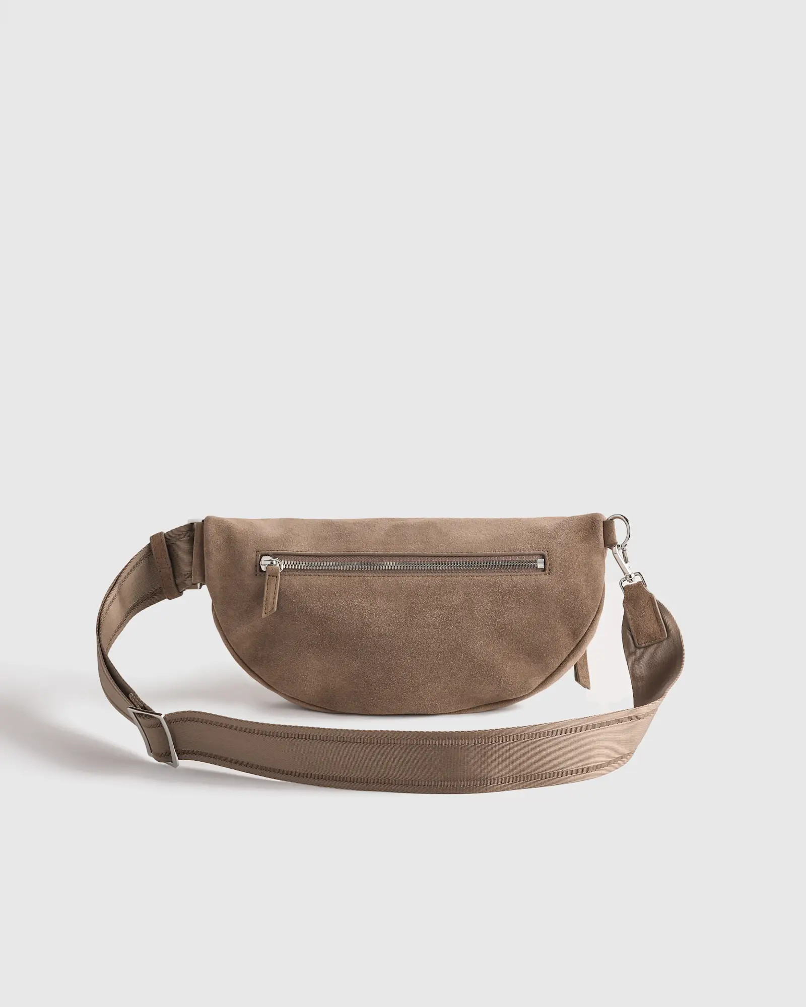 Italian Suede Sling Bag in Pebble | Quince