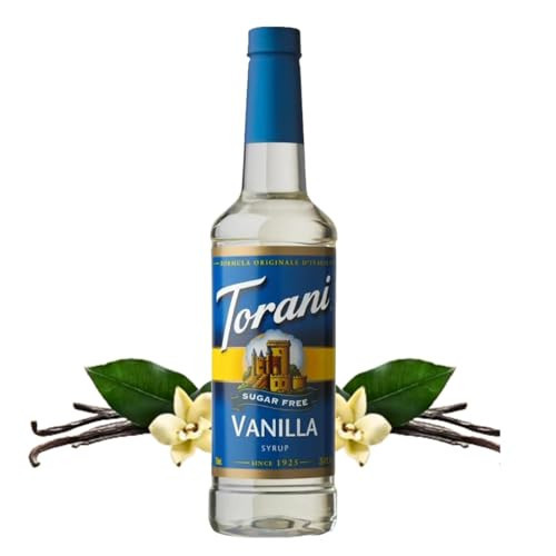Torani Sugar Free Coffee Syrup, Vanilla Flavored Syrup for Drinks, Zero Calorie, Pump Included, 25.4 Fl Oz | Amazon (US)