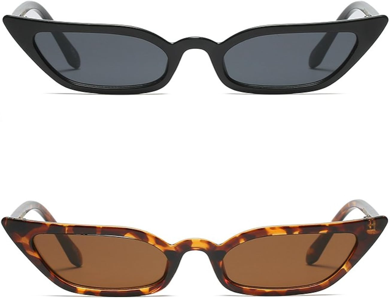 Freckles Mark 90s Vintage Retro Narrow Cat Eye Sunglasses for Women Small Fashion Sun Glasses | Amazon (US)