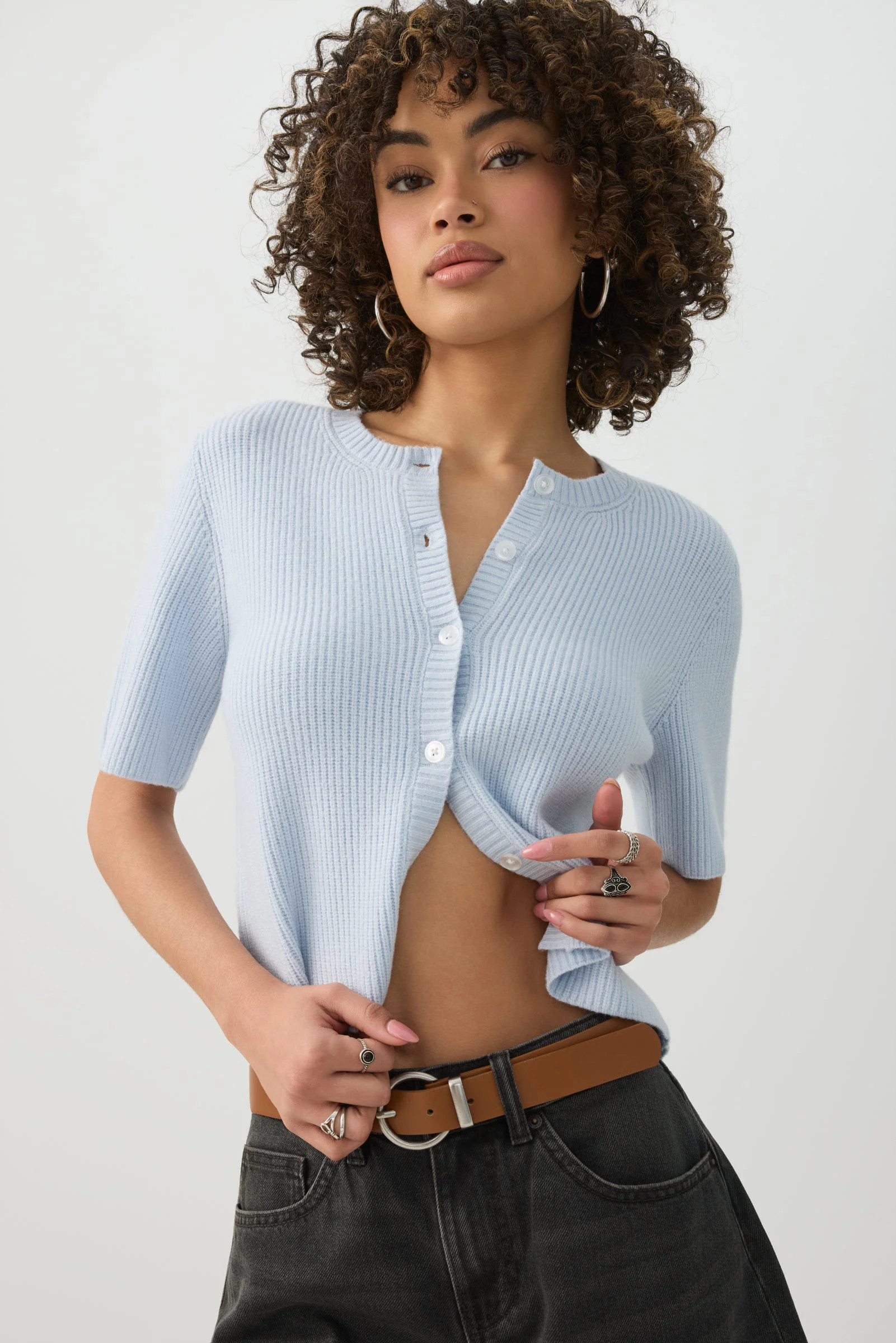 Short Sleeve Cardigan | Ardene